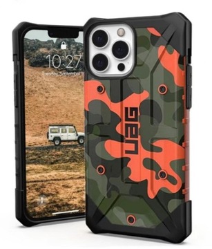 Etui UAG Camouflage Series na iPhone 12 Mini w kolorze pomarańczowym