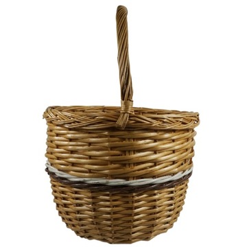 Большая плетеная корзина 43 см на Пасху, Свенцку, фрукты, пикник, подарок