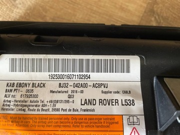 AIRBAG ULOŽENÍ KOLENO LAND ROVER DISCOVERY SPORT L550 BJ32-042A00-AC8PVJ
