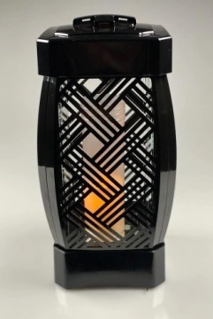 ГЛАМУРНЫЙ ЧЕРНЫЙ ФОНАРЬ ИЗ РОТАНГА