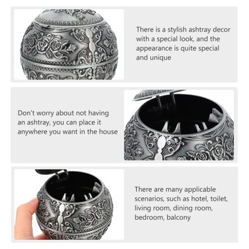 ЕВРОПЕЙСКАЯ ВИНТАЖНАЯ ПЕПЕЛЬНИЦА УКРАШЕНИЕ ДОМА ОТ ЯПЕЛЬНЫХ МУХ