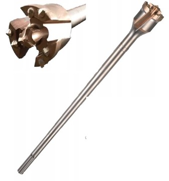 MILWAUKEE WIERTŁO PRZEBICIOWE SDS-MAX TCT 65 x 990