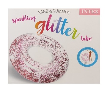 Надувное кольцо для плавания Intex Glitter