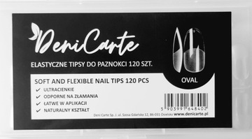 ГИБКИЕ ПРОЗРАЧНЫЕ НАСАДКИ 120ШТ, ОВАЛЬНЫЕ