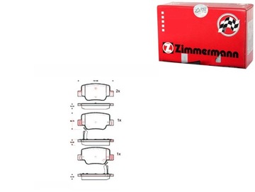 KLOCKI HAMULCOWE TOYOTA VERSO 09- TYŁ ZIMMERMANN