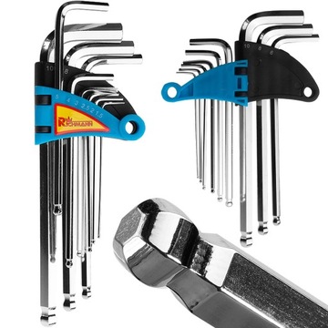 КЛЮЧИ ШЕСТИГРАННЫЕ 1,5-10 мм CORONA C6614 НАБОР ИЗ 9 ЭЛЕМЕНТОВ