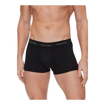 CALVIN KLEIN BOKSERKI MĘSKIE MAJTKI LOW RISE TRUNK 3PK CZARNE r.M