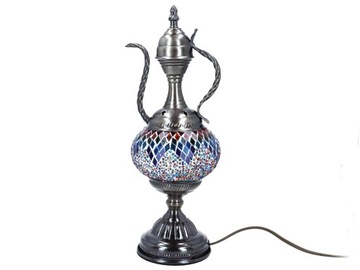 Настольная лампа - одинарный абажур, разноцветный