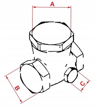 ОБРАТНЫЙ КЛАПАН КОМПРЕССОРА ЛАТУНЬ JWS-R1