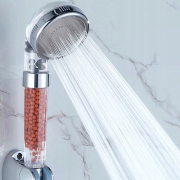 SŁUCHAWKA PRYSZNICOWA Z JONIZACJĄ FILTREM 3 TRYBY