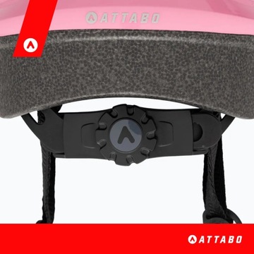 Детский велосипедный шлем ATTABO Hinge, розовый S, ПЕНА EPS, DURABLE SHELL