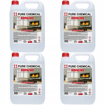 Биотопливо без запаха 5 л высококалорийного содержания без сажи аттестации дыма 20L (4x5l)