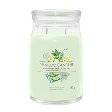 Duża świeca Signature Cucumber Mint Yankee Candle