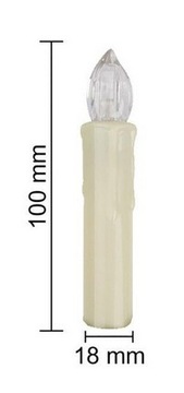 20 Szt. Świece dekoracyjne LED z klipsem+ pilot