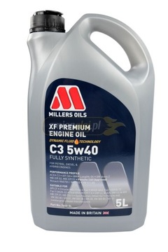Millers Oils XF Premium C3 5W40 5L Made in England