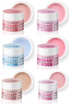 Claresa SOFT&EASY гель для наращивания ногтей 45г