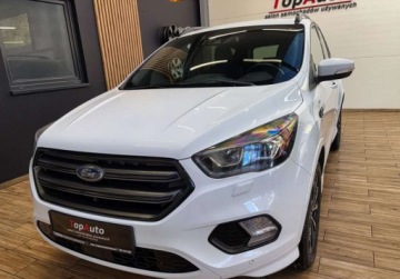 Ford Kuga II SUV Facelifting 2.0 TDCi 150KM 2017 Ford Kuga ST-lineZAREJESTROWANY navi SKORAALCANTARA gwarancjabezwypadkowa, zdjęcie 12
