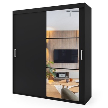 Szafa przesuwna dwudrzwiowa - MERIDA 130 x 255 cm, 18 mm