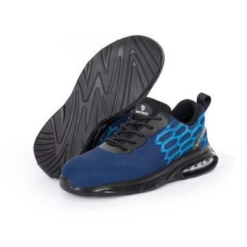 PÓŁBUTY ROBOCZE SPORTOWE LEKKIE ADIDASY ROBOCZE Z NOSKIEM TEXO-AIR BLUE 47