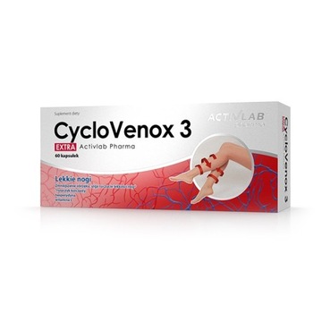 CycloVenox 3 Extra x 60 kaps. Activlab, żylaki
