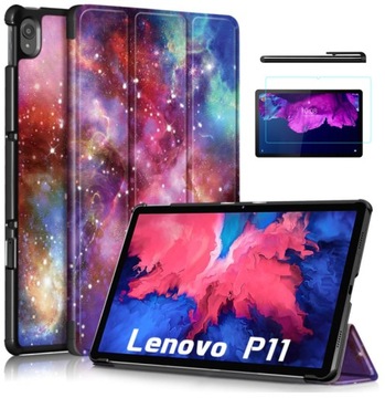 ETUI GRAFICZNE CASE SZKŁO do LENOVO TAB P11 / P11+