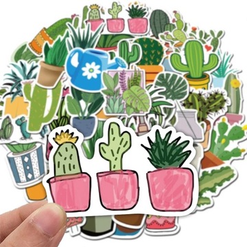 НАКЛЕЙКИ НАКЛЕЙКИ ДЛЯ НОУТБУКА MIX CACTUS 50 шт.