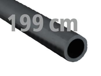 Rura aluminiowa okrągła 20x2 szara antracytowa 2m