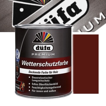 FARBA DUFA WETTERSCHUTZFARBE BRĄZ 0,75L