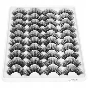 20 пар многоразовых накладных ресниц.