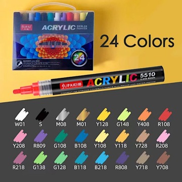 АКРИЛОВЫЕ МАРКЕРЫ JUPAI АКРИЛОВЫЕ МАРКЕРЫ 24 цвета PROМАРКЕРЫ
