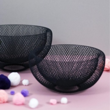 KOSZYK METAL 25X12CM CZARNY 962