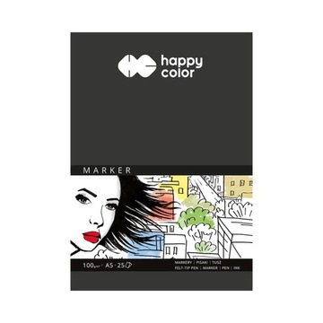Blok do markerów Happy Color A5 100 g 25 ark