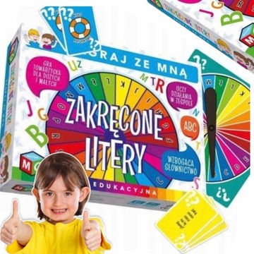 ZAKRĘCONE LITERY Multigra GRA EDUKACYJNA DLA DZIECI Integracja Słownictwo