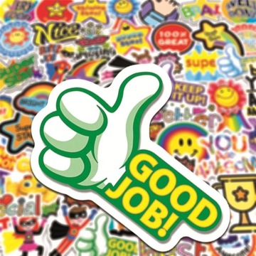 ВОДОНЕПРОНИЦАЕМЫЕ НАКЛЕЙКИ MIX SUPER COL STICKERS 50 шт.