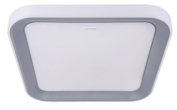 STRUHM Duży plafon kwadratowy pilot świecący ring ARIEL DIM 50cm 48W