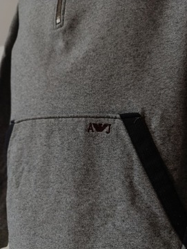 Armani Jeans bluza kangurka z logo męska L