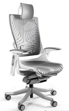 Ergonomiczny fotel biurowy WAU 2 ELASTOMER szary