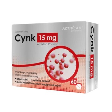 Activlab Pharma Cynk 15mg, 60 kapsułek