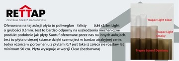 Поликарбонат Волна гофрированный 0,84х2,5м Бесцветный