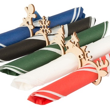 Кольца для салфеток Рождественские украшения Кольца