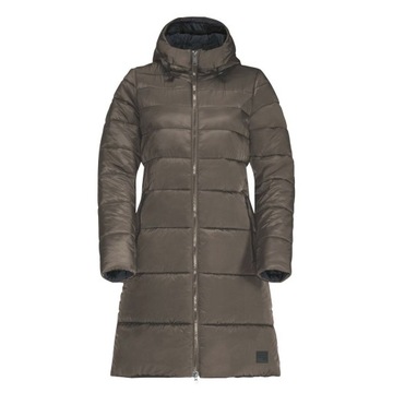 Damski płaszcz zimowy z kapturem Jack Wolfskin EISBACH COAT L