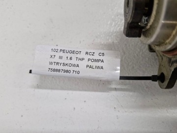 PEUGEOT RCZ C5 X7 III 1.6 THP ČERPADLO VSTŘIKOVAČE PALIVA 758887980