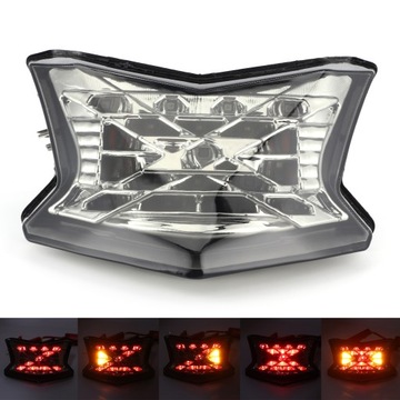 Мотоциклетные светодиодные задние фонари с прозрачными линзами подходят для Kawasaki