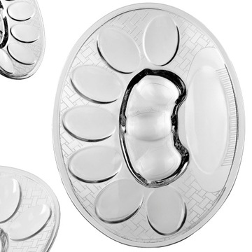 ТАРЕЛКА ЯИЧНАЯ ТАРЕЛКА СТЕКЛЯННАЯ БЛЮДА НА 10 ЯИЦ ПОДСТАВКА ПАСХАЛЬНАЯ 22см