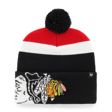 Czapka zimowa NHL 47' Chicago Blackhawks Mokema