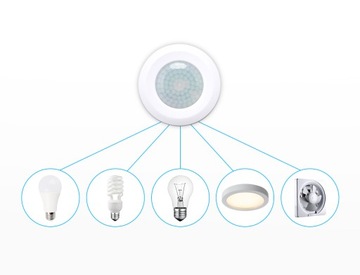 Czujnik ruchu wpuszczany na podczerwień REGULACJA