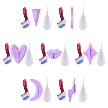 7-częściowy zestaw golarek do bikini, kształtujący linię bikini