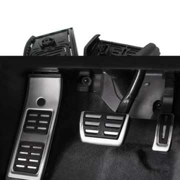Накладки на педали Audi A4 A5 S4 S5 RS4 RS5 2018+ хромированная сталь S-line комплект