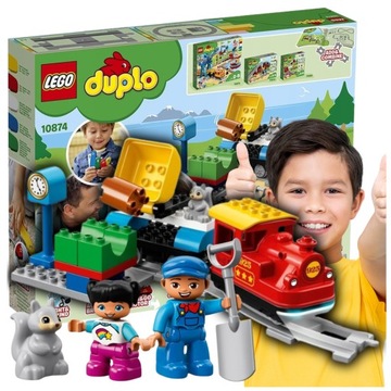 LEGO DUPLO ПОЕЗД ПОЕЗД ЖЕЛЕЗНОДОРОЖНЫЕ ПУТИ СТАНЦИЯ ЛОКОМОТИВНЫЙ НАБОР КИРПИКОВ