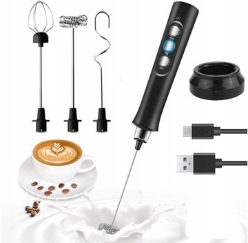 SPIENIACZ UBIJACZ DO KAWY MLEKA MIKSER 3W1 USB